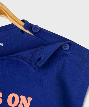 Ensemble 2 pièces bébé fille tee-shirt et short vue3 - GEMO 4G BEBE - GEMO