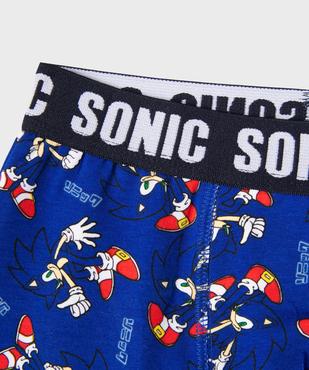 Boxers en coton stretch garçon (lot de 3) - Sonic the hedgehog vue4 - SONIC - GEMO