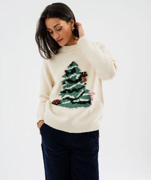 Pull de Noël avec motifs en relief femme vue9 - GEMO(FEMME PAP) - GEMO