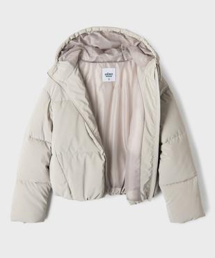 Parka courte à capuche en matière déperlante finition mate fille vue2 - GEMO 4G FILLE - GEMO