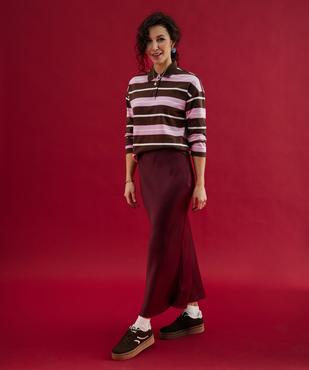 Polo rayé à manches longues femme vue6 - GEMO(FEMME PAP) - GEMO