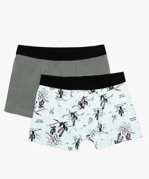 Boxer garçon en coton stretch motif cactus  (lot de 2) vue1 - GEMO (ENFANT) - GEMO