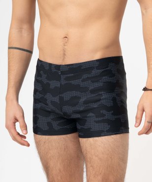 Maillot de bain homme forme boxer avec motifs vue2 - GEMO (PLAGE) - GEMO
