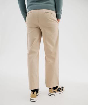 Pantalon chino coupe regular homme vue4 - GEMO 4G HOMME - GEMO