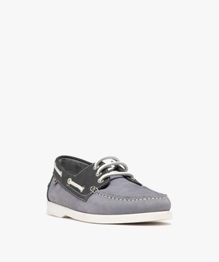 Chaussures bateau bicolore - Tanéo vue3 - TANEO - GEMO