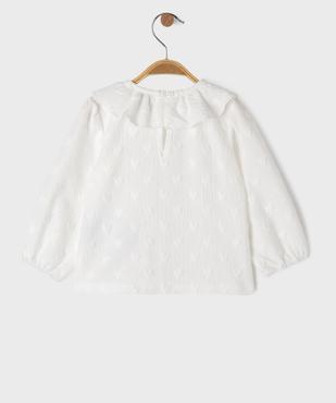 Blouse col volanté bébé fille vue4 - GEMO(BEBE DEBT) - GEMO