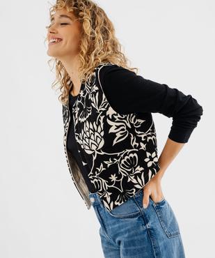 Gilet sans manches réversible femme vue1 - GEMO(FEMME PAP) - GEMO