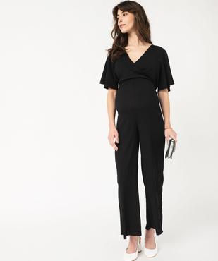 Combinaison pantalon à manches courtes femme vue1 - GEMO 4G MATERN - GEMO
