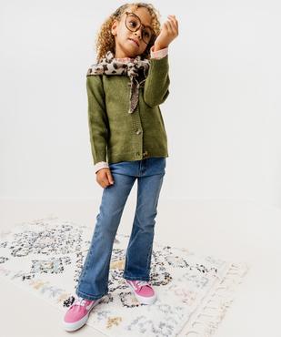 Jean flare avec taille ajustable fille vue6 - GEMO (ENFANT) - GEMO