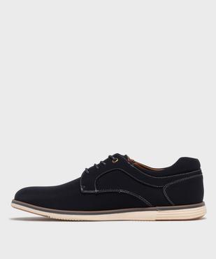 Derbies dessus textile à semelle sport homme vue4 - MARIO BALDANO - GEMO