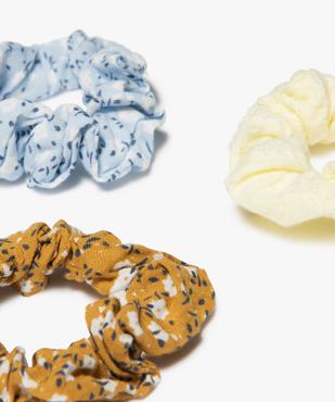 Chouchou fille motif fleuri (lot de 3) vue2 - GEMO (ACCESS) - GEMO