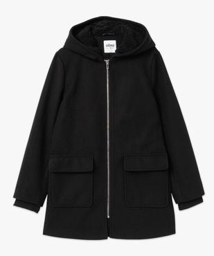 Manteau femme à capuche doublée sherpa vue4 - GEMO(FEMME PAP) - GEMO