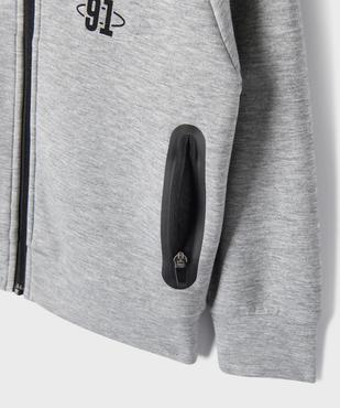 Sweat de sport zippé à capuche garçon vue4 - GEMO (ENFANT) - GEMO