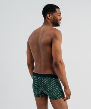 Boxers en coton biologique uni et imprimé homme (lot de 2) vue4 - GEMO 4G HOMME - GEMO
