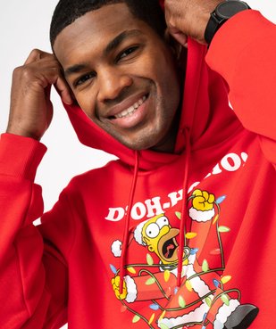 Sweat de Noël imprimé Homer homme - Les Simpson vue2 - SIMPSONS - GEMO