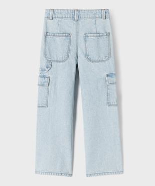 Jean Cargo Straight avec taille ajustable fille  vue14 - GEMO (ENFANT) - GEMO