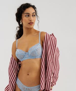 Soutien-gorge corbeille en dentelle à bonnets souples vue1 - GEMO(HOMWR FEM) - GEMO