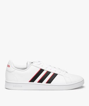 Baskets homme à bandes colorées – Adidas Grand Court Base vue1 - ADIDAS - GEMO