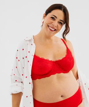 Soutien-gorge emboitant à armatures en dentelle grande taille vue11 - GEMO(HOMWR FEM) - GEMO