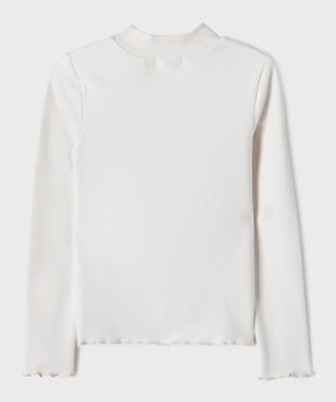 Tee-shirt manches longues chaud finitions roulottées fille vue3 - GEMO (ENFANT) - GEMO