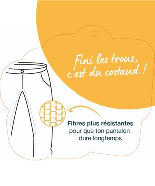 Pantalon en coton stretch bébé garçon vue4 - GEMO 4G BEBE - GEMO