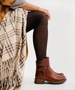 Boots avec brides fantaisie sur la tige femme - Emilia Rosa vue7 - EMILIA ROSA - GEMO