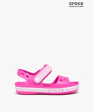 Sandales fille souples pour la plage avec bande à scratch - Crocs vue1 - CROCS - GEMO