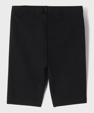 Cycliste en coton stretch à taille élastiquée fille vue3 - GEMO 4G FILLE - GEMO