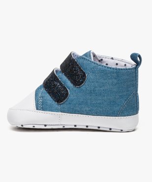 Chaussures de naissance avec brides pailletées - Lulu Castagnette vue3 - LULUCASTAGNETTE - GEMO