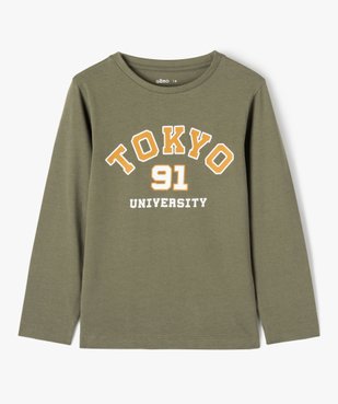 Tee-shirt à manches longues avec motif XXL garçon vue2 - GEMO 4G GARCON - GEMO
