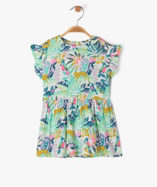 Robe sans manches à motifs fleuris bébé fille vue1 - GEMO 4G BEBE - GEMO