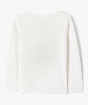 Tee-shirt à manches longues avec motif étoile fille vue4 - GEMO 4G FILLE - GEMO
