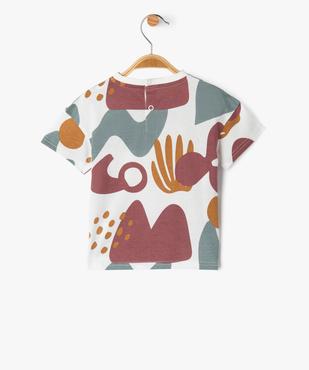 Tee-shirt manches courtes imprimé bébé garçon vue3 - GEMO 4G BEBE - GEMO