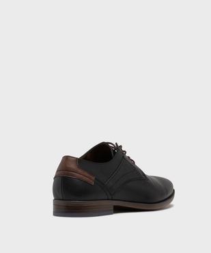 Derbies bicolores à détails texturés homme vue5 - MARIO BALDANO - GEMO