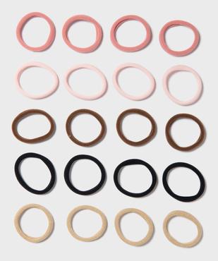 Elastiques ronds pour cheveux fille (lot de 20) vue1 - GEMO (ACCESS) - GEMO