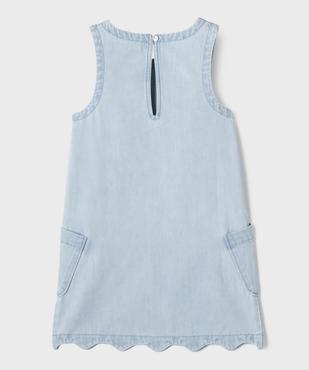 Robe en jean sans manches coupe trapèze fille vue3 - GEMO (ENFANT) - GEMO