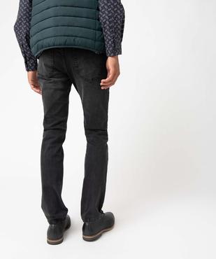 Jean homme coupe Straight légèrement délavé vue3 - GEMO 4G HOMME - GEMO