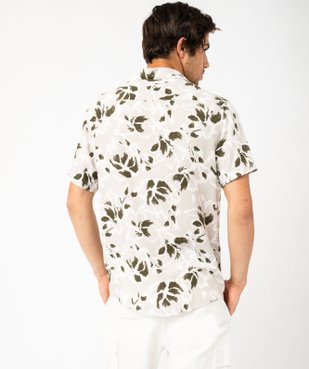 Chemise manches courtes col cubain en viscose imprimée homme vue6 - GEMO (HOMME) - GEMO