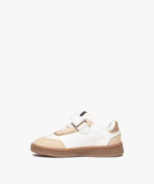 Baskets bébé fille style rétro à scratch et lacets élastiques vue4 - ATHLETIC GEMO FOR GOOD - GEMO