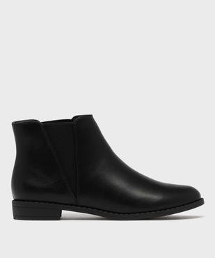 Bottines femme unies à talon plat style Chelsea   vue8 - VALENTINA BALDA - GEMO