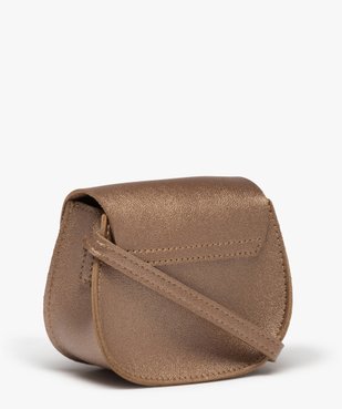 Sac fille brillant à bandoulière et rabat à pompons vue2 - GEMO (ENFANT) - GEMO