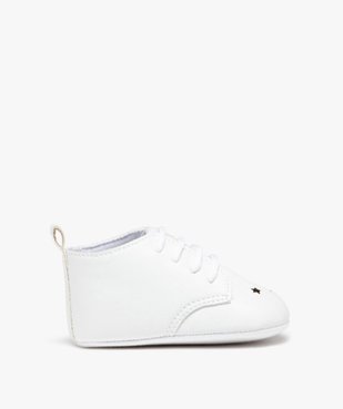 Chaussons de naissance bébé garçon unis vue1 - GEMO 4G BEBE - GEMO