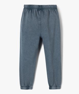 Pantalon jogpant en molleton garçon vue3 - GEMO (ENFANT) - GEMO