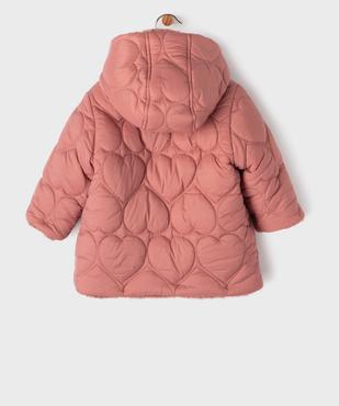 Manteau à capuche réversible bébé fille vue5 - GEMO(BEBE DEBT) - GEMO