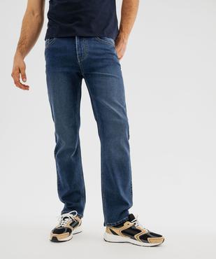 Jean regular en coton extensible et délavé homme vue2 - GEMO 4G HOMME - GEMO