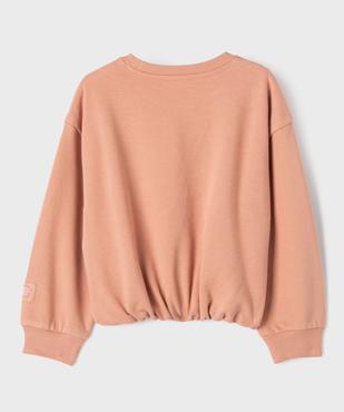 Sweat large resserré dans le bas fille vue3 - GEMO 4G FILLE - GEMO