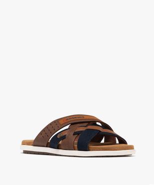 Mules à brides croisées et semelle sport homme - Redskins vue3 - REDSKINS - GEMO