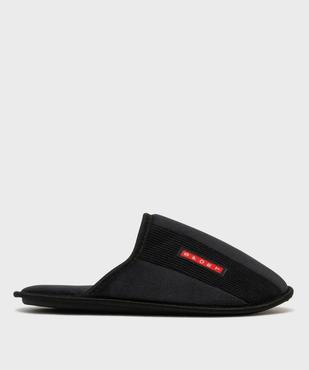 Chaussons mules en velours doux homme vue1 - GEMO(HOMWR HOM) - GEMO