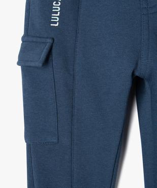 Pantalon de jogging en maille molletonné bébé garçon - LuluCastagnette vue3 - LULUCASTAGNETTE - GEMO