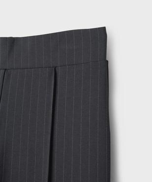 Pantalon rayé coupe flare en maille extensible fille vue2 - GEMO (JUNIOR) - GEMO